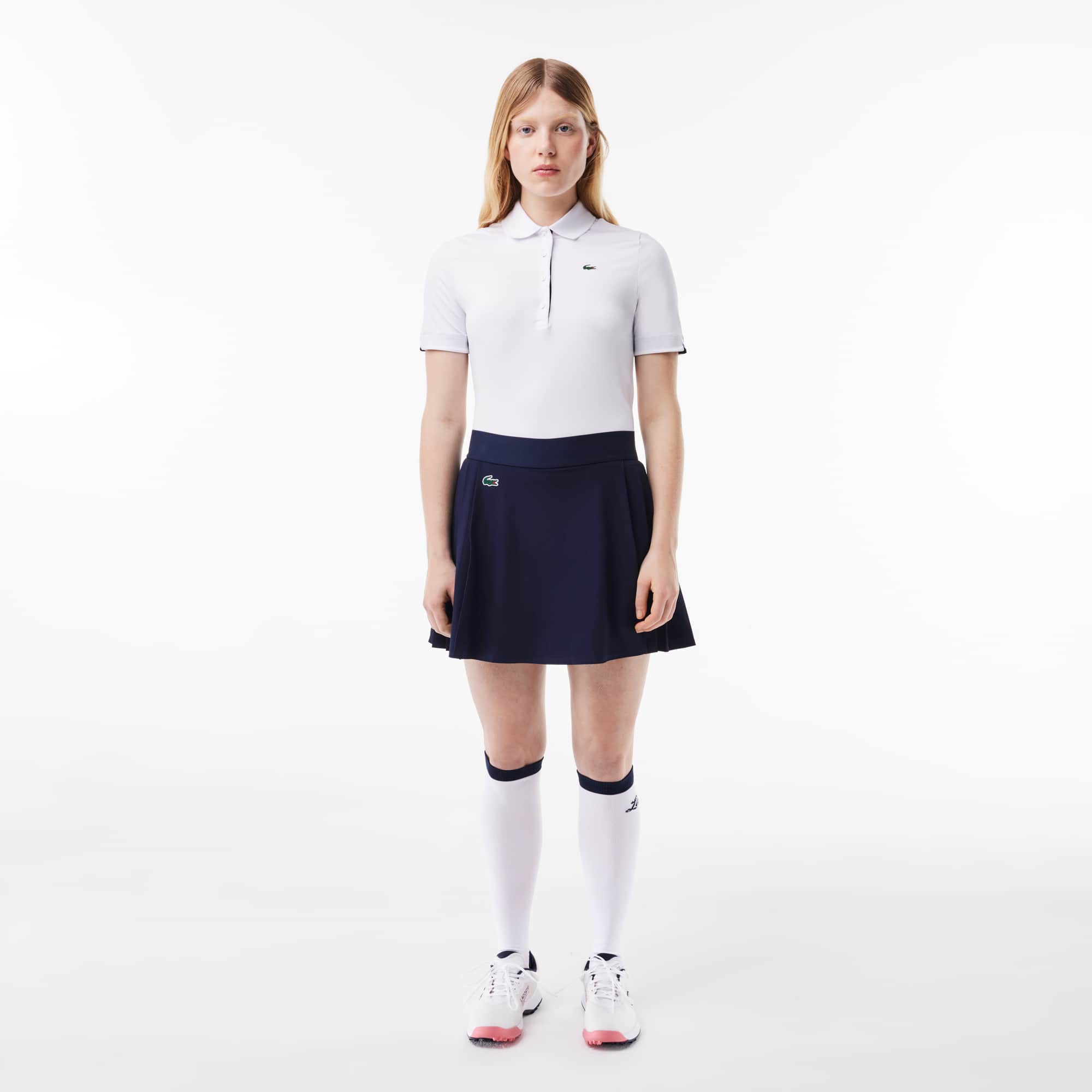 Jupe femme Golf Lacoste SPORT avec shorty intégré ultra-dry Robes & Jupes - Bleu - Lacoste - Femme