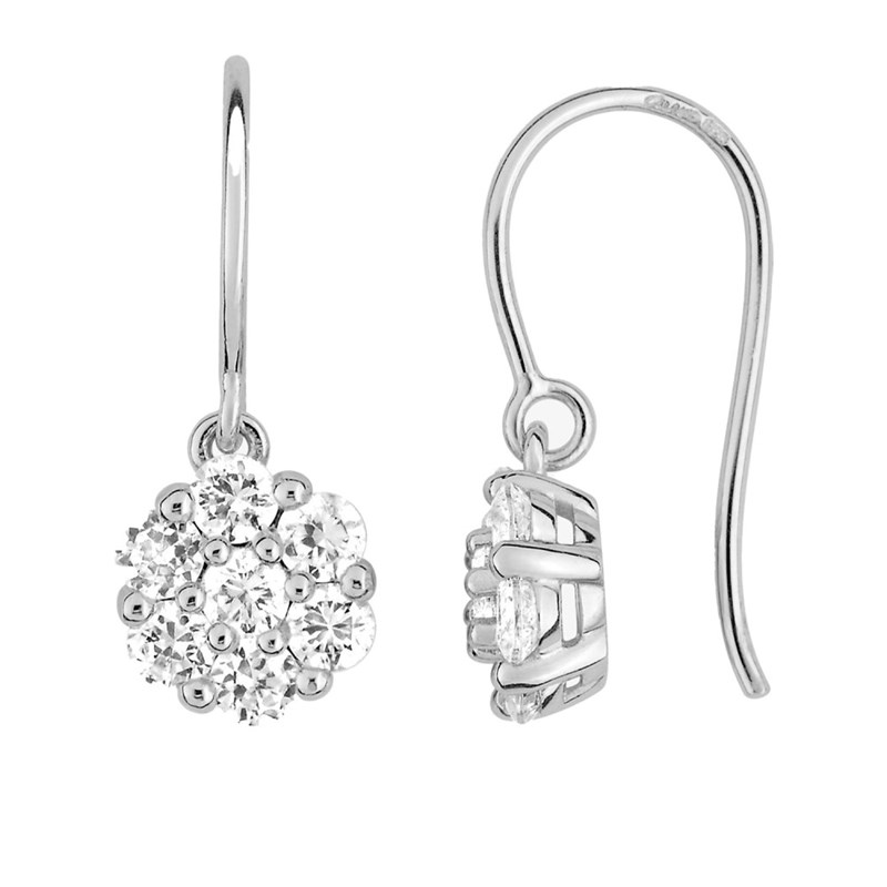 Boucles d'oreilles Femme - Oxyde de zirconium - Argent 925