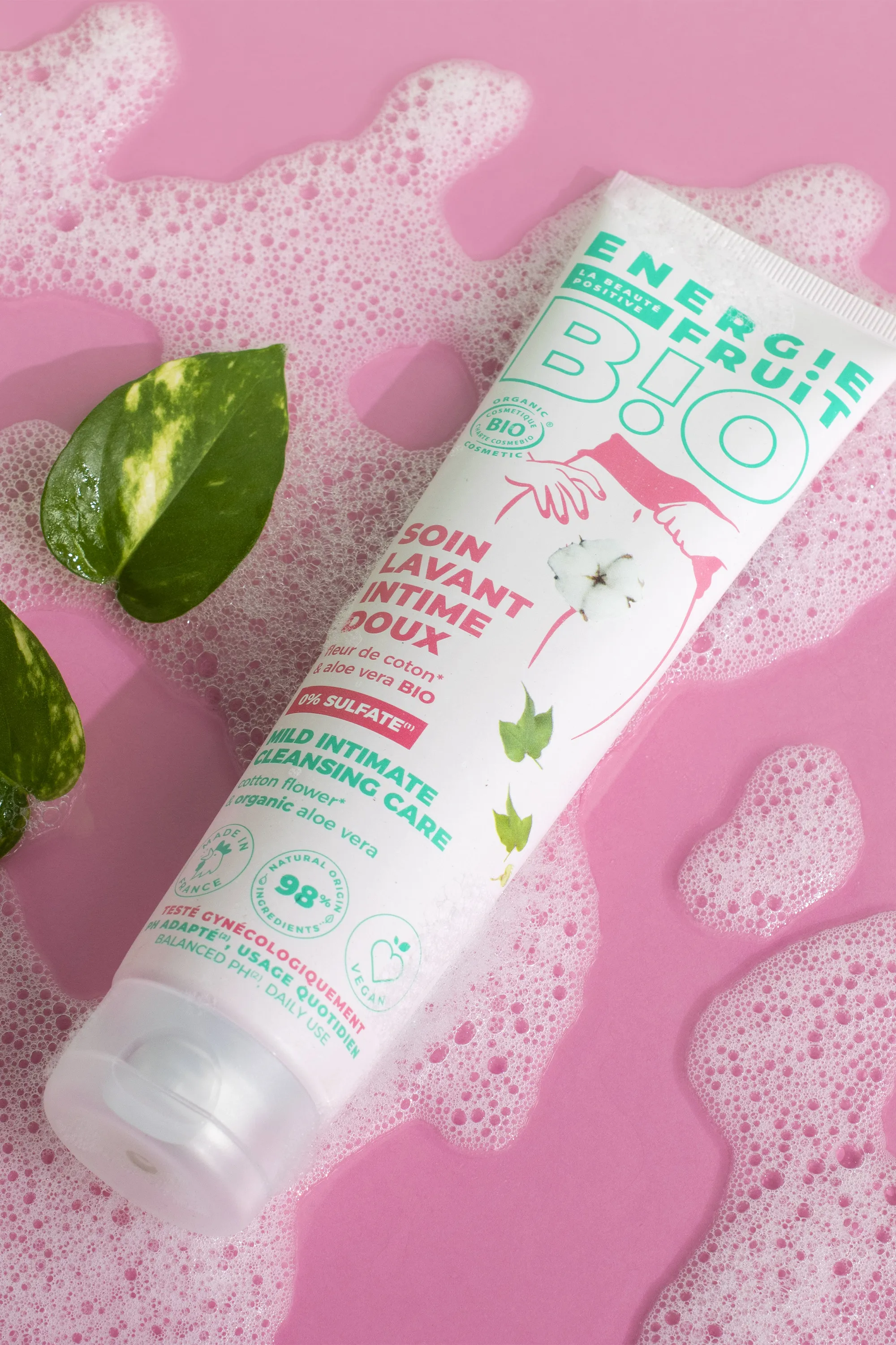 Energie Fruit Soin lavant intime bio à la fleur de coton-150 ml
