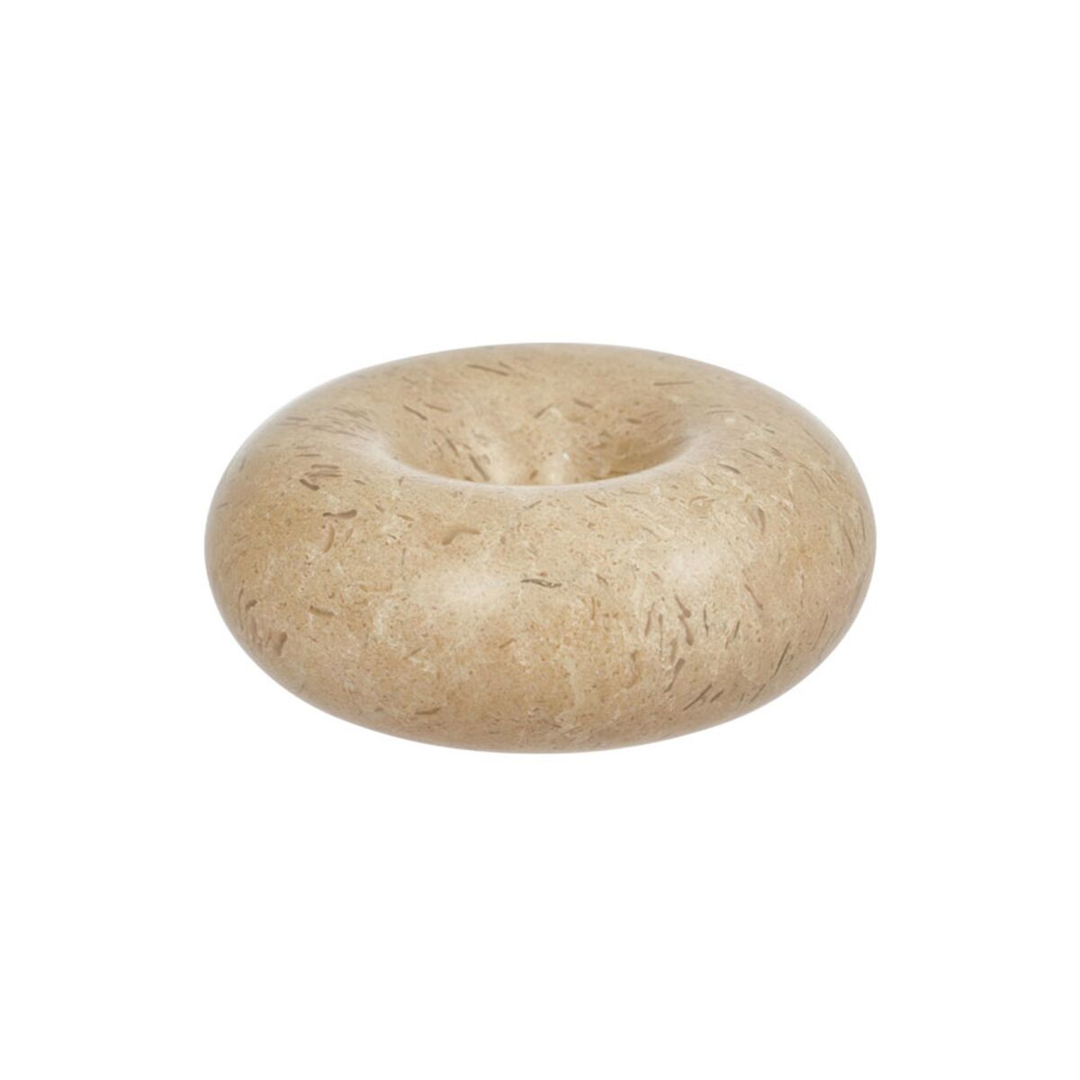 Savi lysestake marmor 4 cm, beige