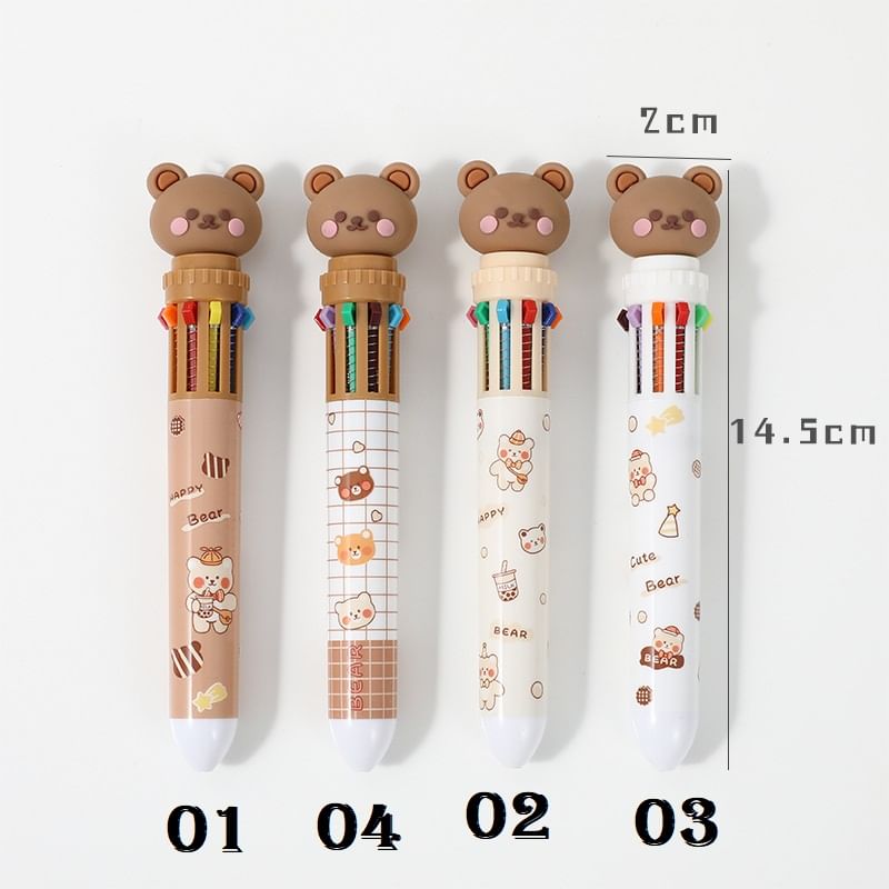 Miumi - Bear Multicolor Balpen (verschillende designs)