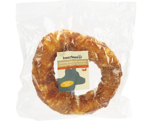 Hondensnack beeztees kauwring met kip 1x19 cm kauwspeeltje