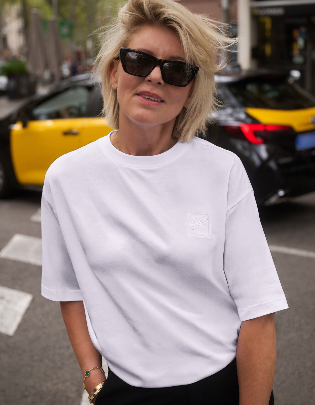 Oversized Basic T-shirt Wit By Lonneke