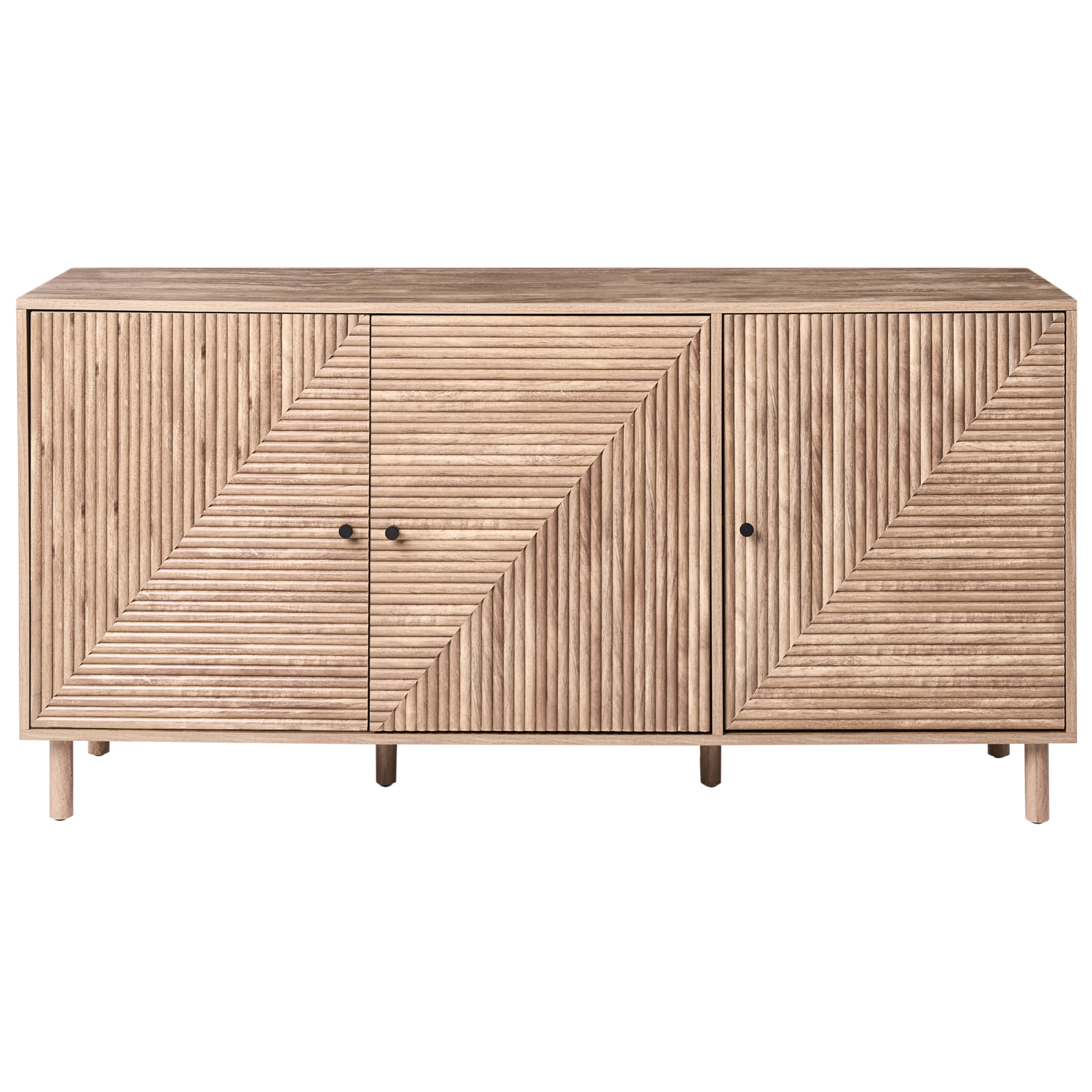 Beliani - RONGE - Dressoir - Lichtbruin- MDF