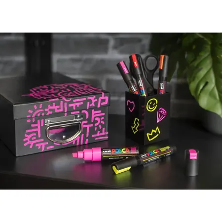 Posca Marker UNI POSCA PC-5M 4er Set Neon