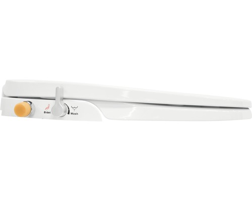 form&style bidetzitting, wit, met 1/2 inch wateraansluiting en soft-close mechanisme