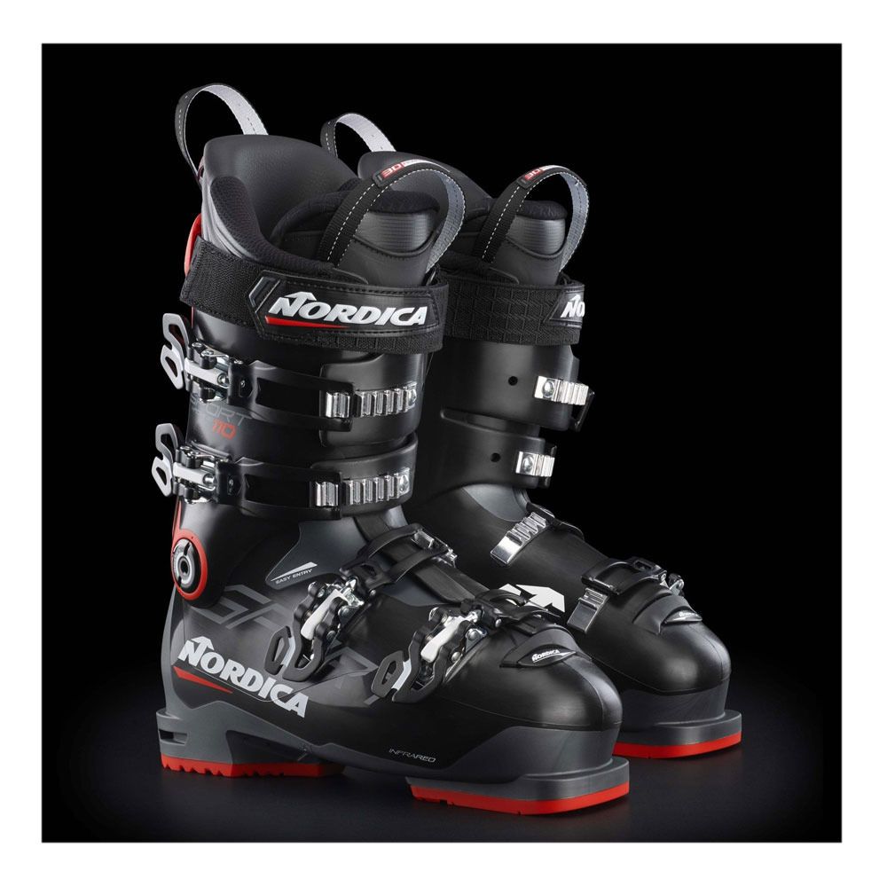 Nordica SPORTMACHINE 110 - Chaussures ski Homme noir/rouge/anthracite