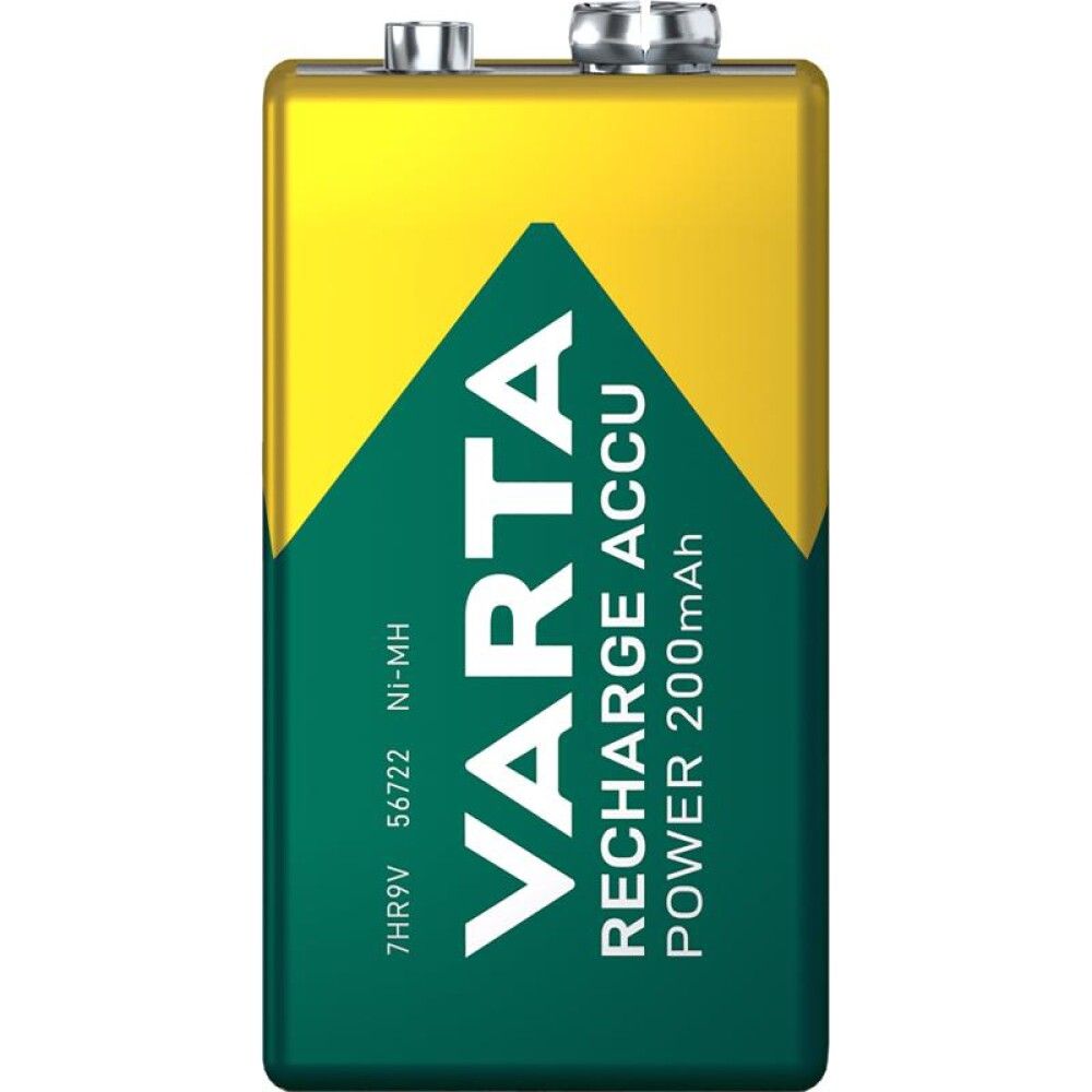 BATTERI VARTA GJENOPPLADBART 9V 200MAH