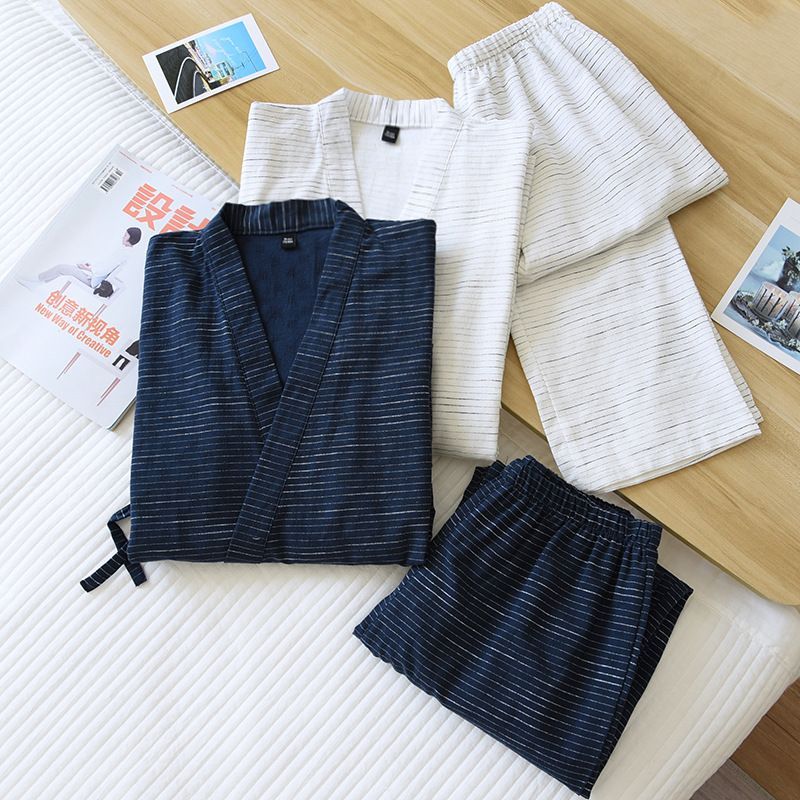 Somnus - Pyjamaset: kimonotop met 3/4 mouwen + broek
