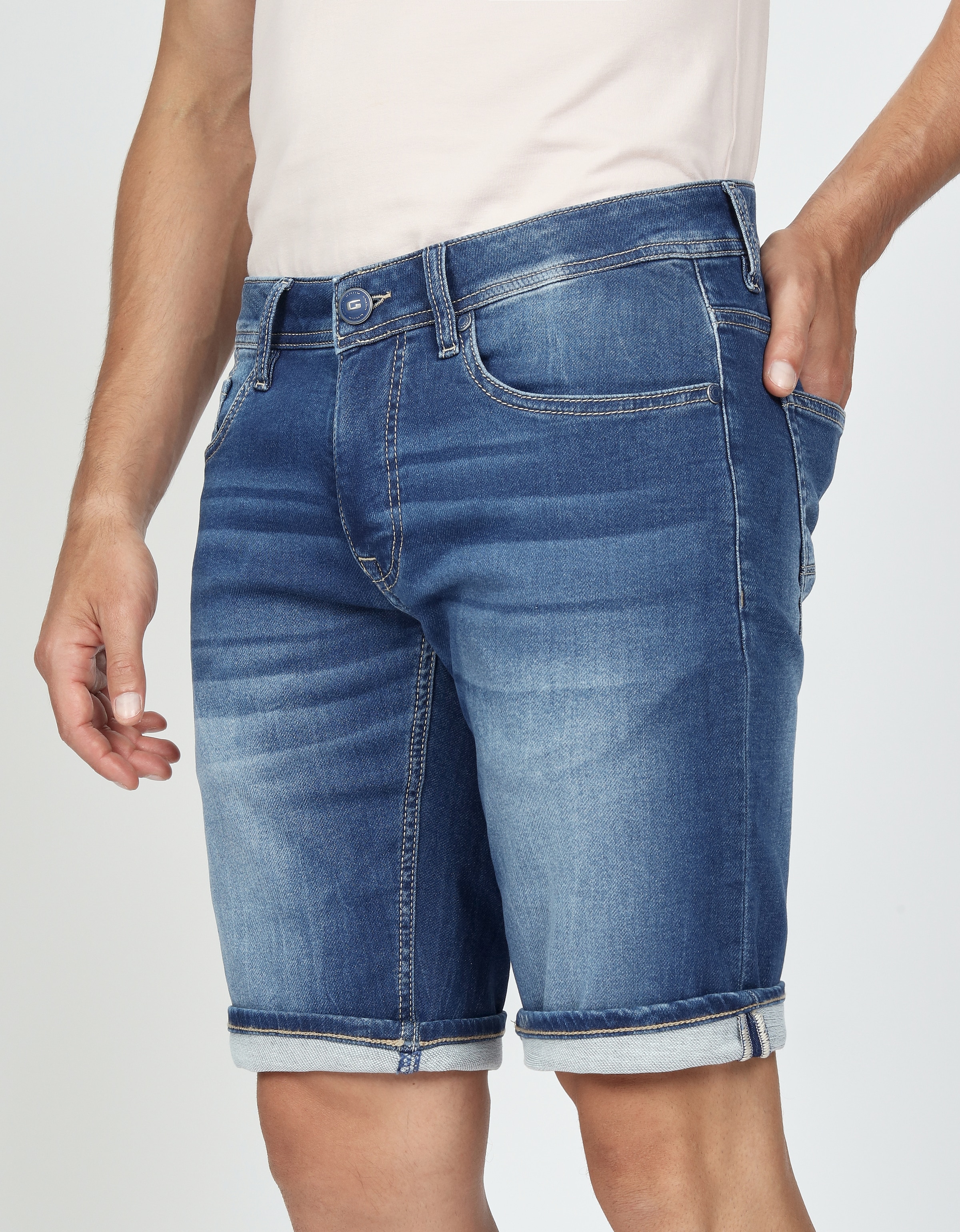 GANG Jeansshorts »94NICO«, mit Umschlagsaum