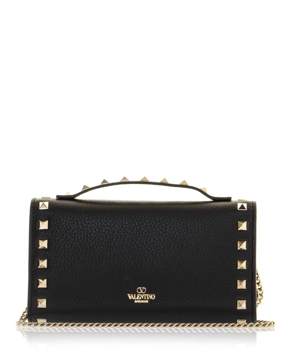 Valentino Garavani Rockstud Grainy Wallet