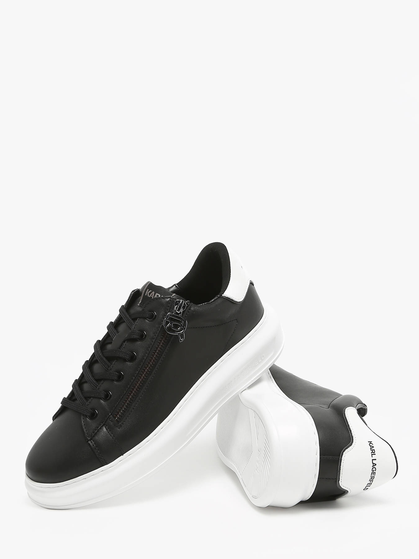 Sneakers Kapri NFT Zip en cuir KARL LAGERFELD
