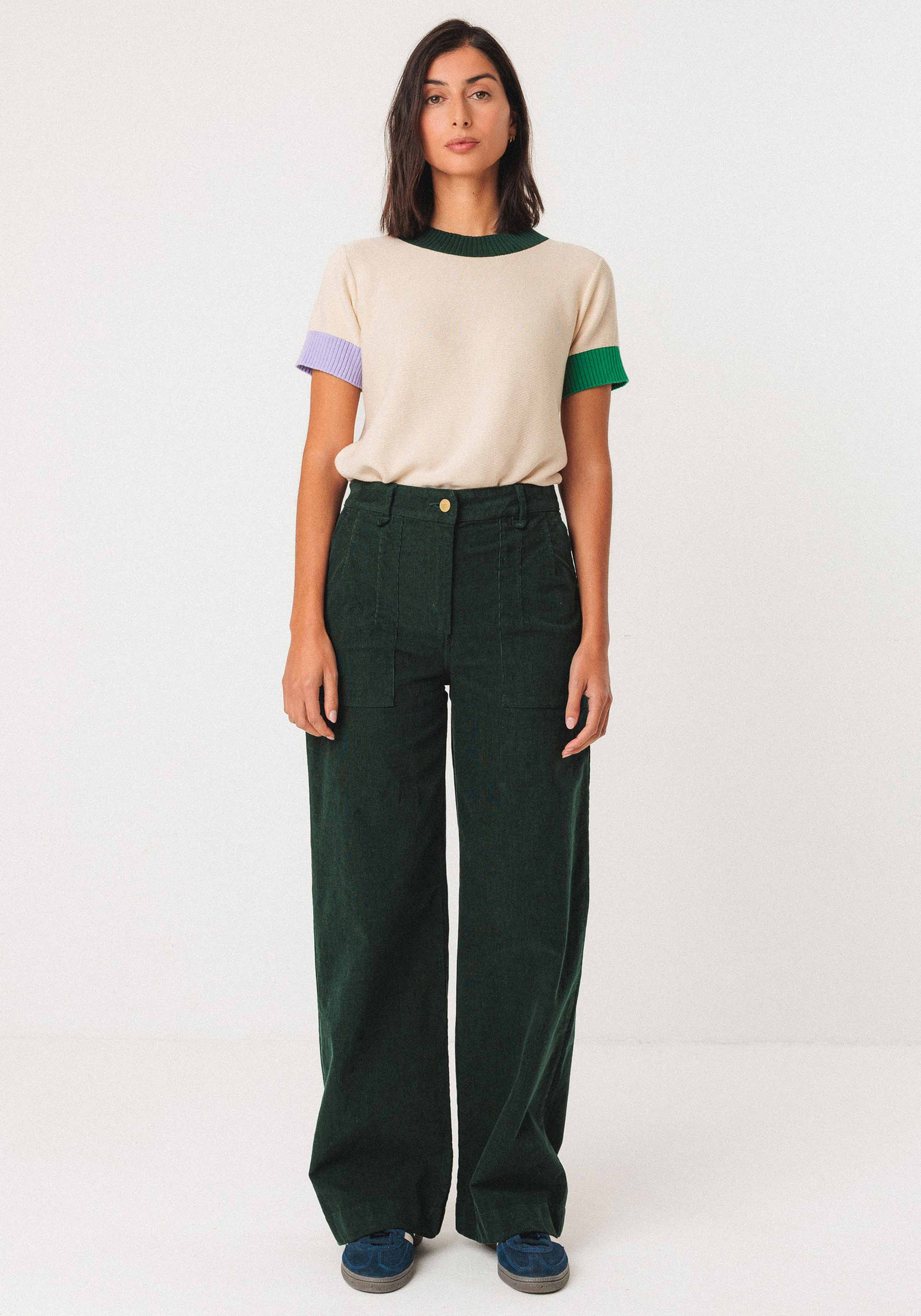 SKFK Cord-Hose Iarza Dark Green