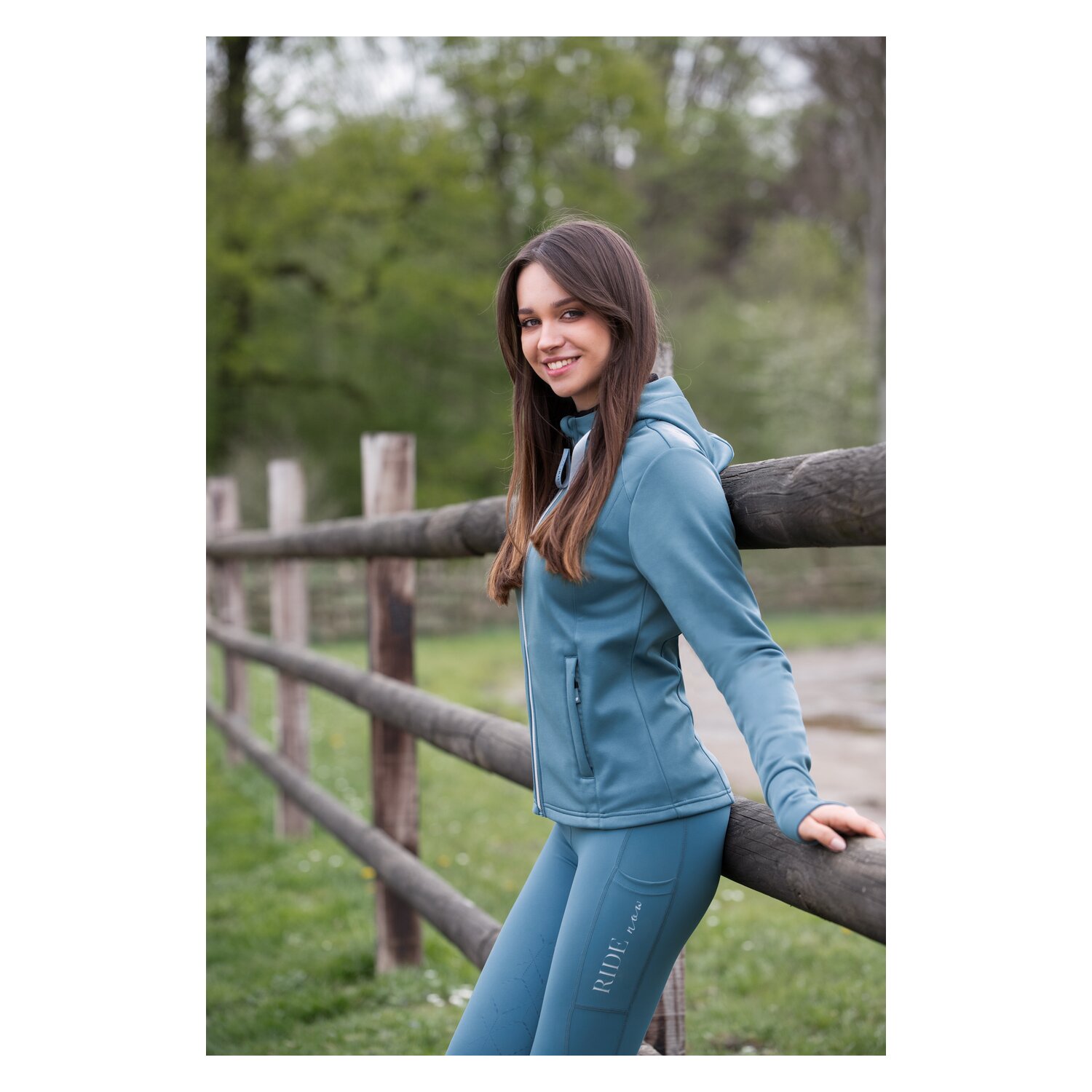 RIDE now Funktions-Fleecejacke - sky blue