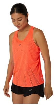 Débardeur Femme Asics Metarun Rouge