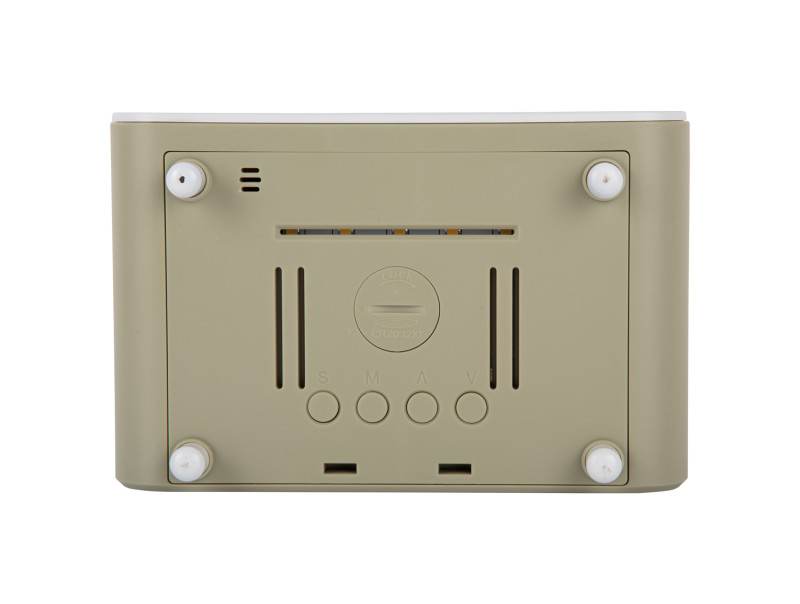 Alarm Clock Chunky LED w. Phone Charger KA6054BL Classic blue