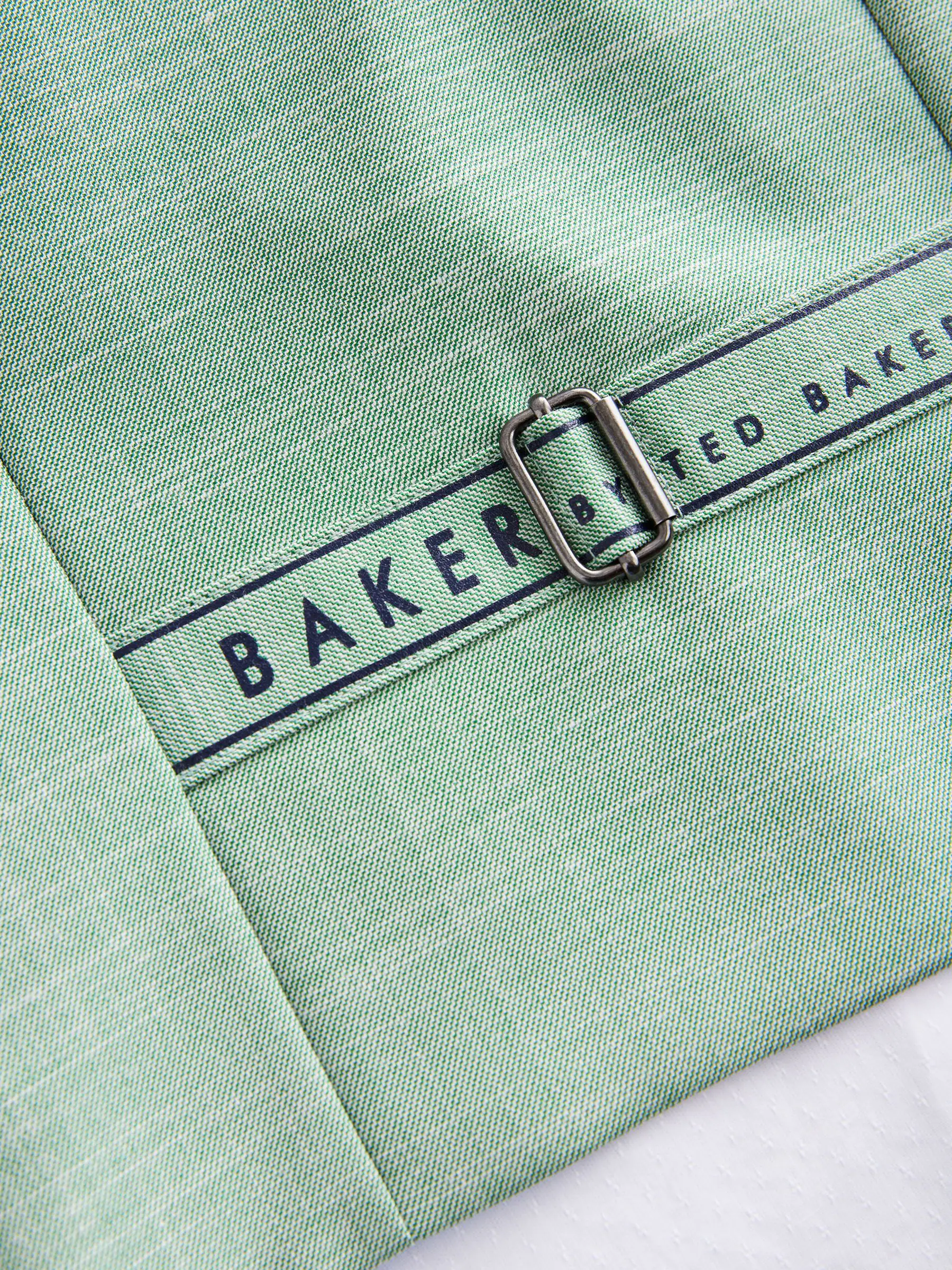 Baker by Ted Baker - Set van groen overhemd, gilet en short