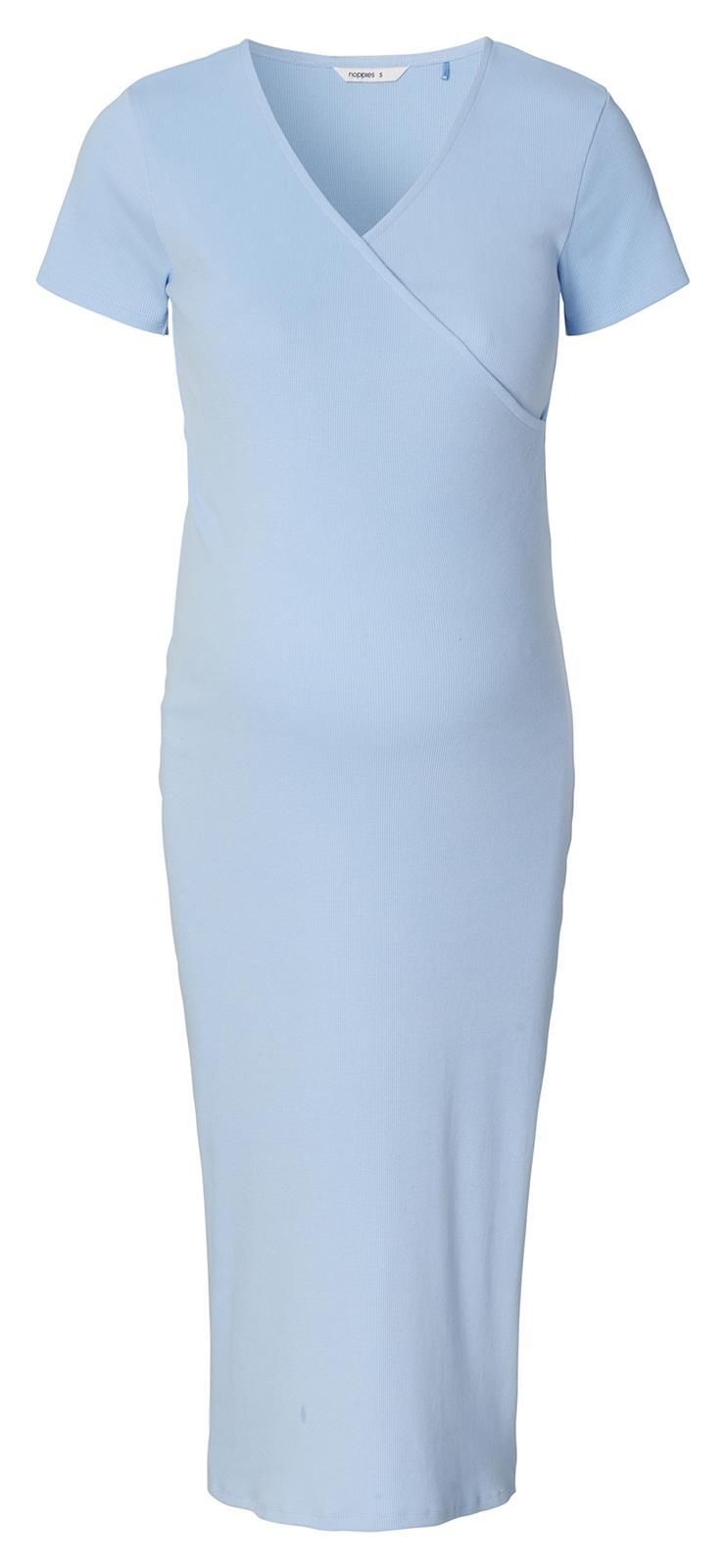 Noppies Maternity Jurk met voedingsfunctie Soiree - Light Sky