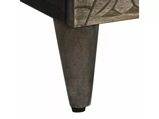 Buffets 2 pcs gris clair 60x33,5x75 cm bois de manguier massif