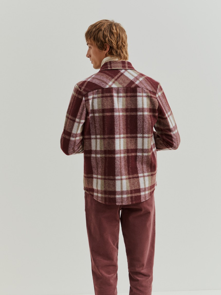 Sobrecamisa xadrez em flanela