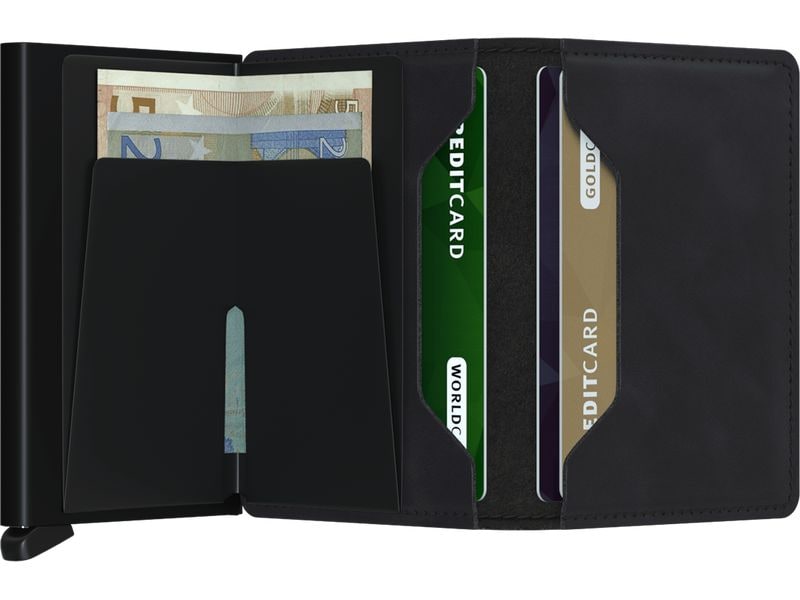 SECRID Portemonnaie Slimwallet Matte Black Geldbörse mit RFID-Schutz