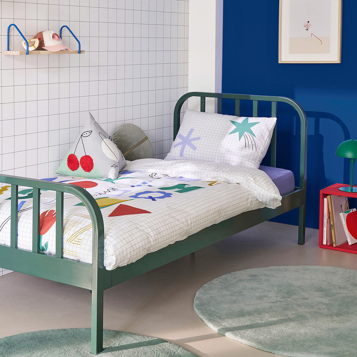 LA REDOUTE INTERIEURS<br>Fronha infantil, 50% algodão reciclado, Romana