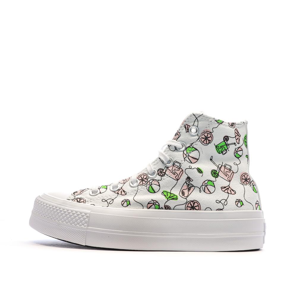 Converse Baskets Blanches/Noires Femme Converse Lemonade