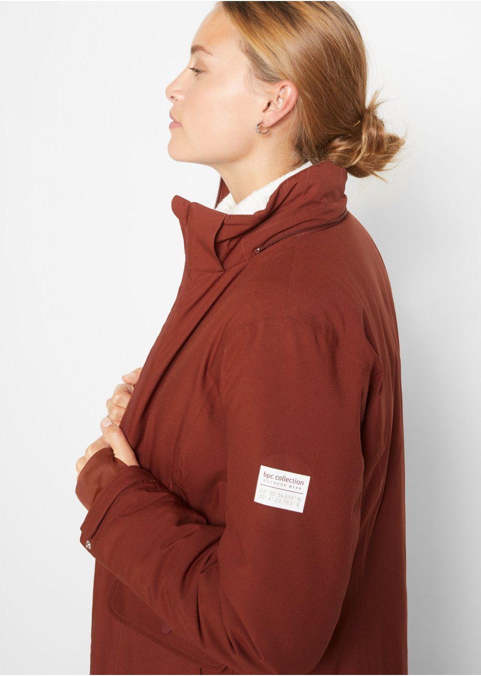 Manteau fonctionnel avec capuche et col synthétique amovible
