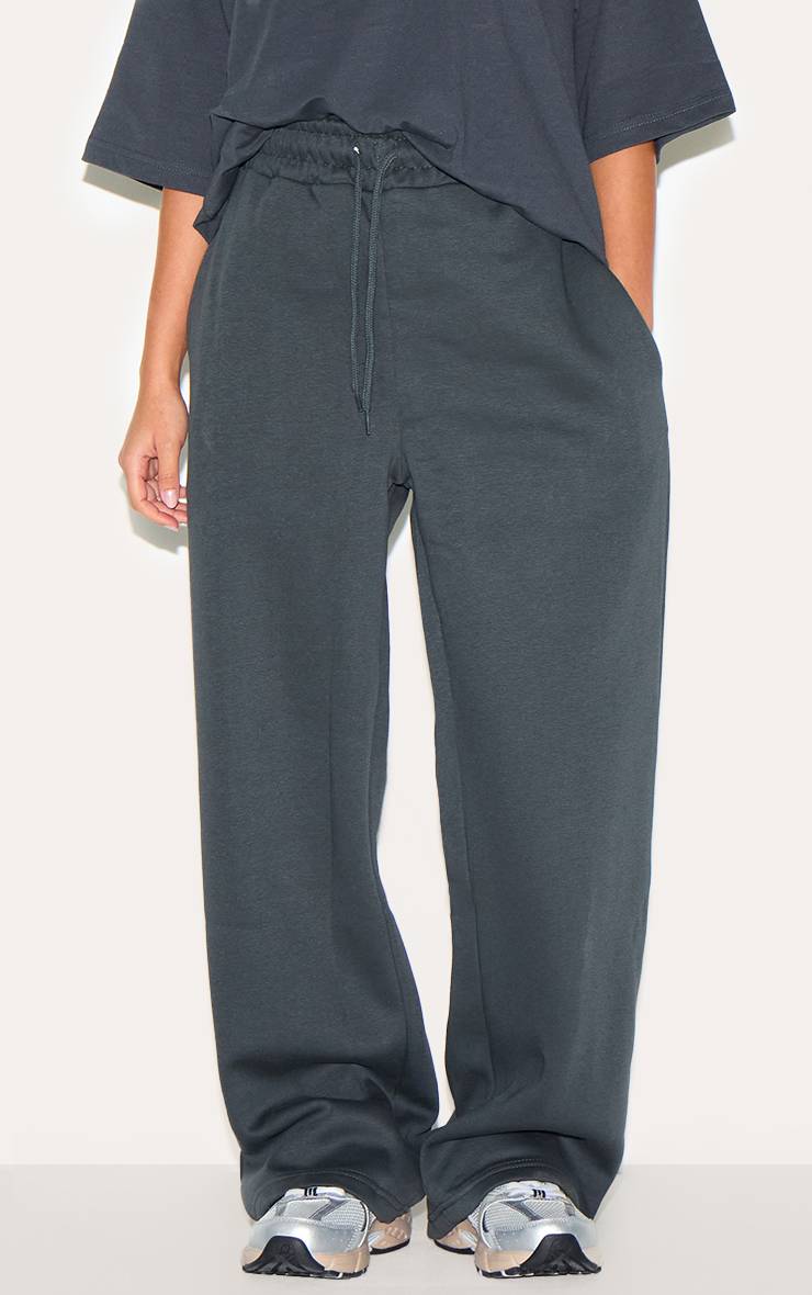 Charbon Joggers Petite À Jambes Larges Coupe Oversize