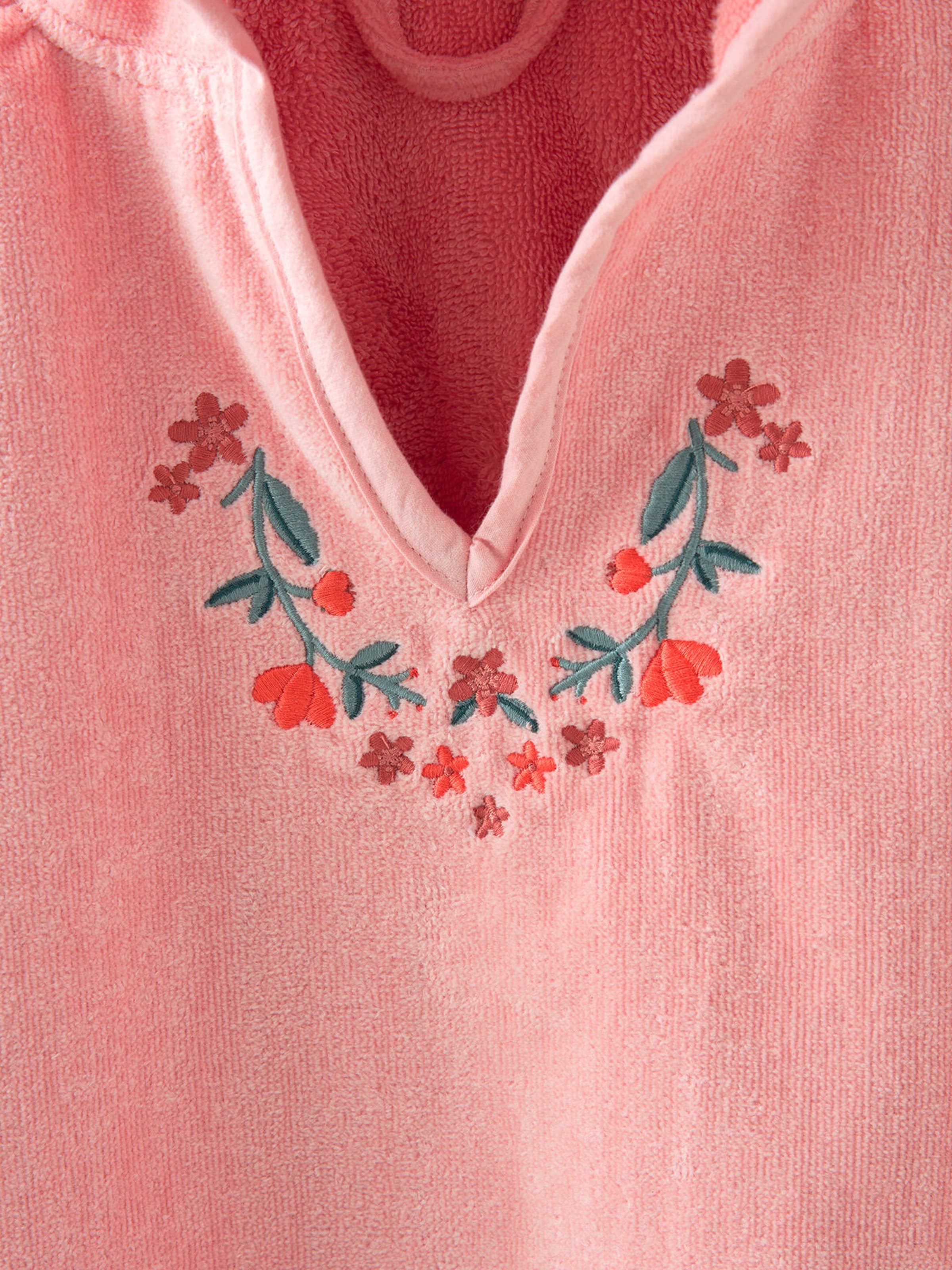 Vertbaudet Mädchen Badeponcho HIPPIE BLUMENMÄDCHEN rosa