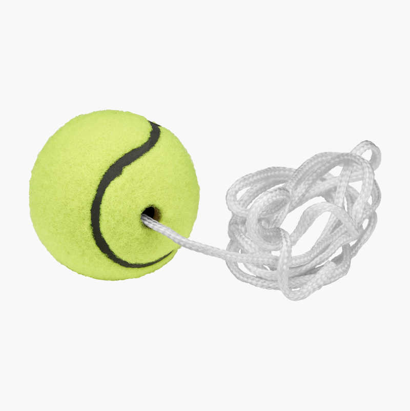 Tennisball med snor