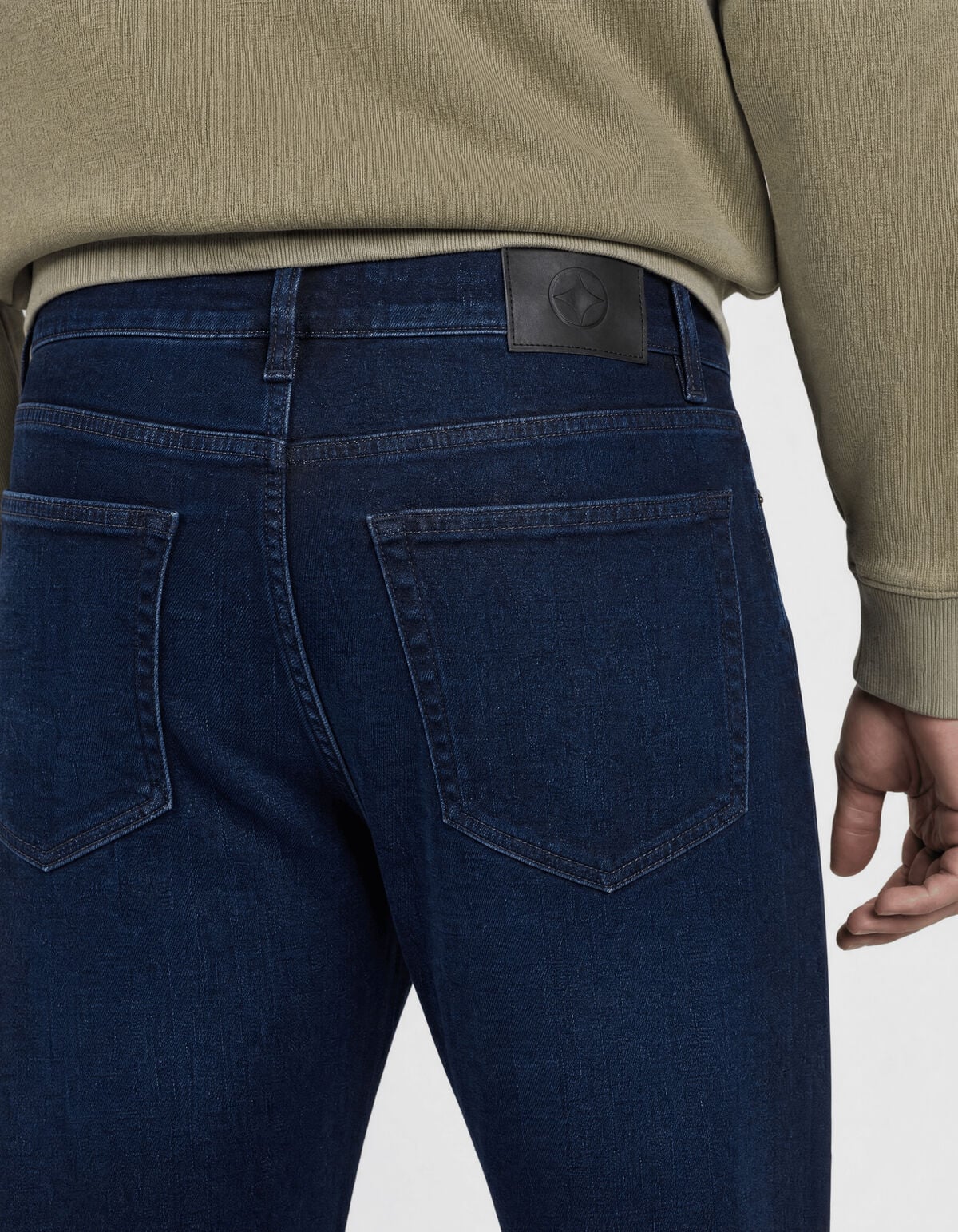 Comfort Straight Fit Jeans Blauw/Bruin L32