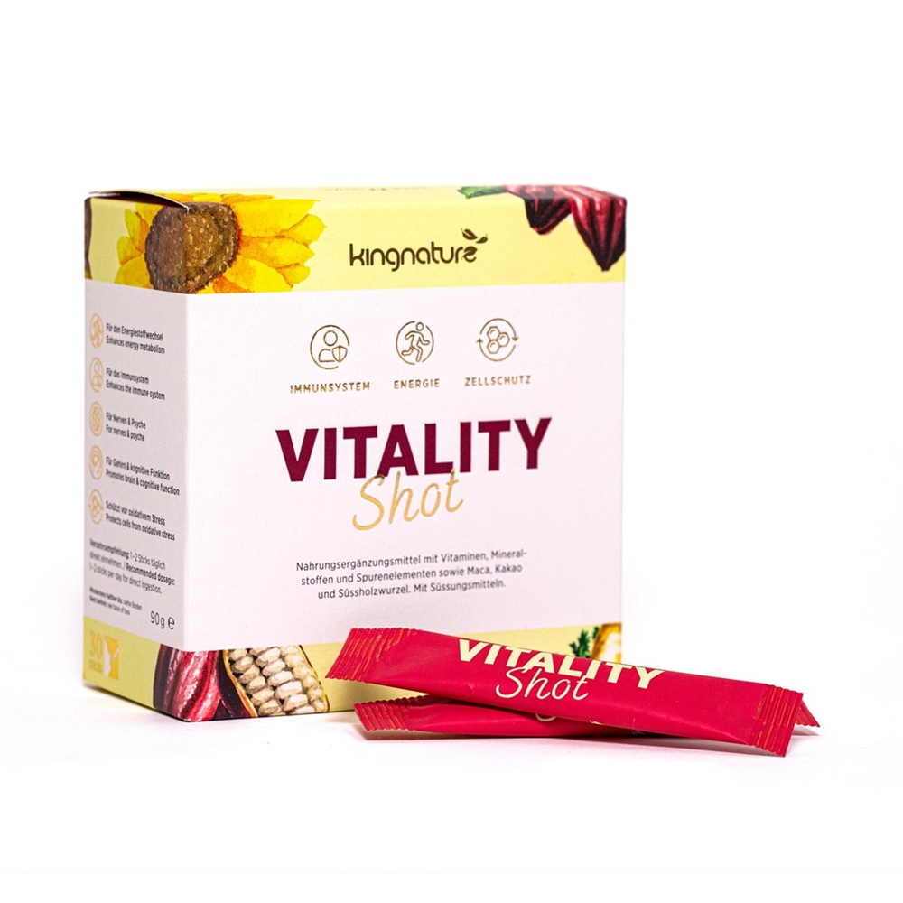 KINGNATURE Vitality Shot<br>30 Stück, Stick, Pulver