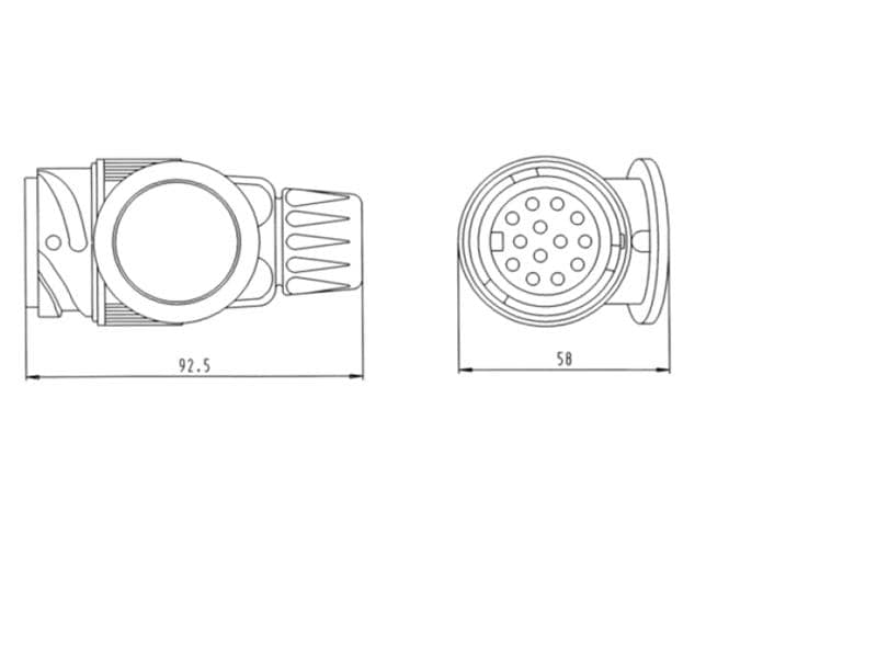 Südo Stecker 221019 13-polig Anhängerstecker