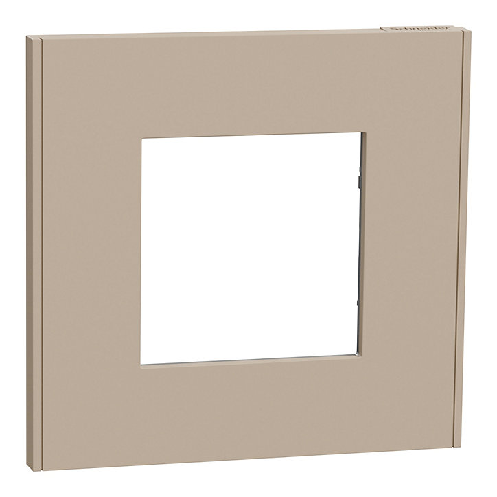 Plaque de finition simple Schneider Electric Unica Déco taupe