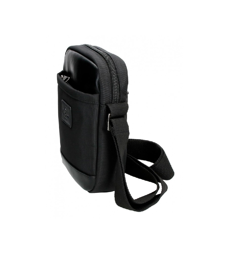 Bolsa de ombro média Pepe Jeans Sander, preta