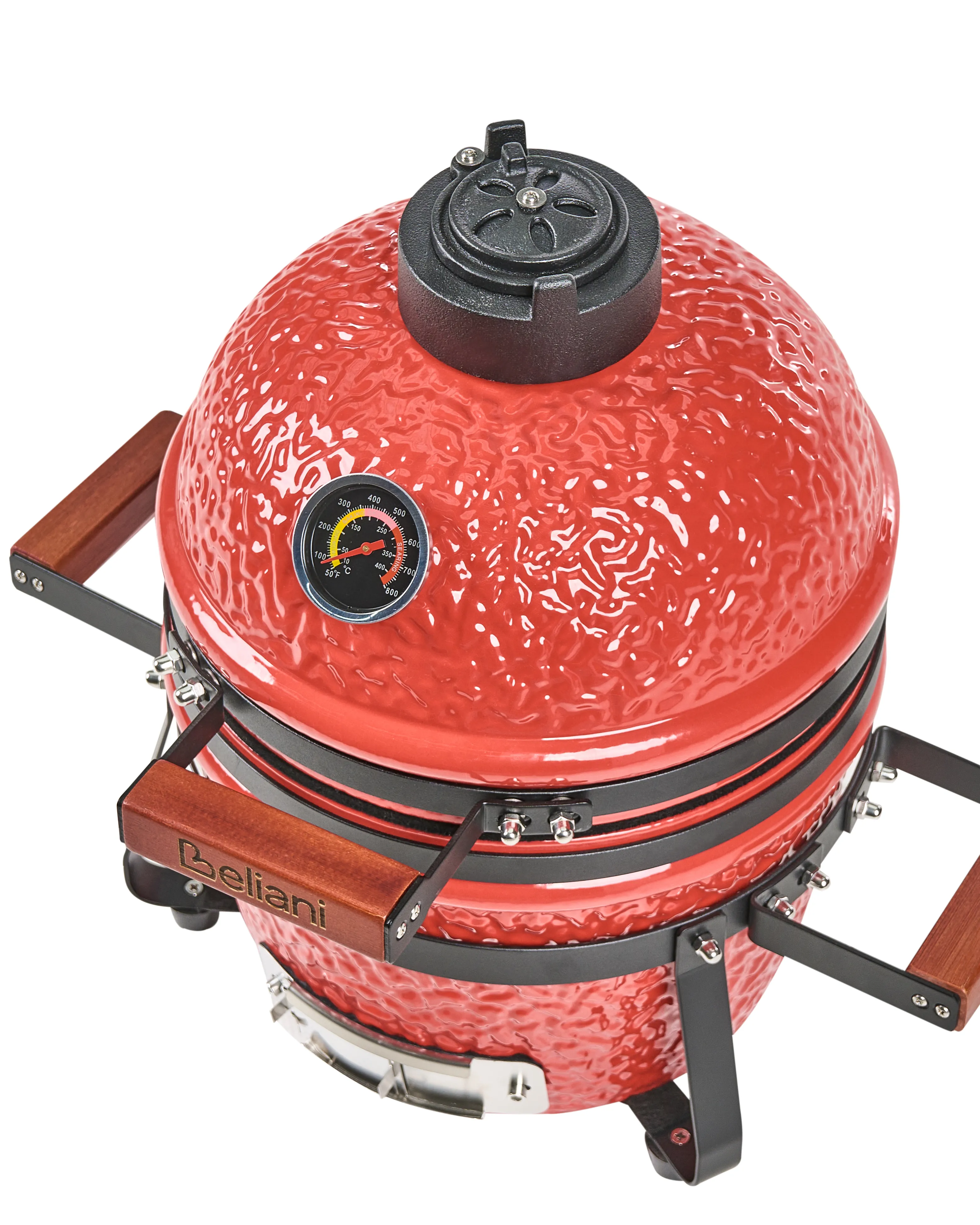 Mini houtskoolgrill KAMADO Keramiek Rood