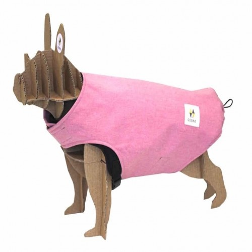Capa de chuva Siberia para cães, rosa