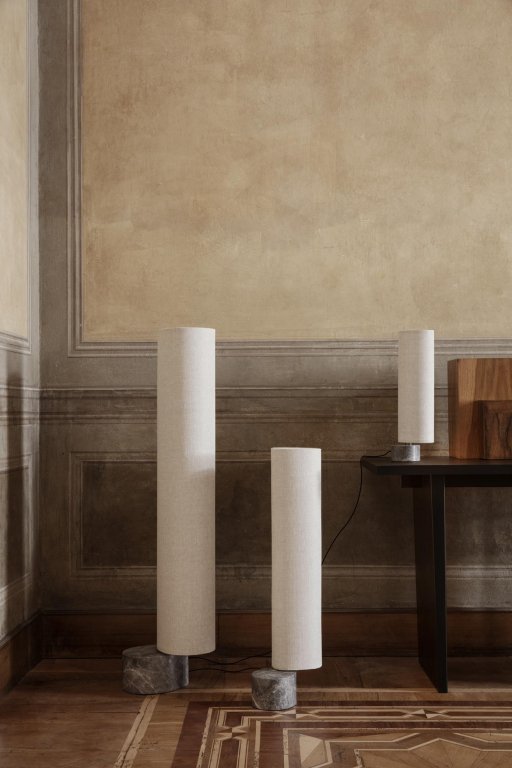 Gubi Unbound vloerlamp LED hoog canvas