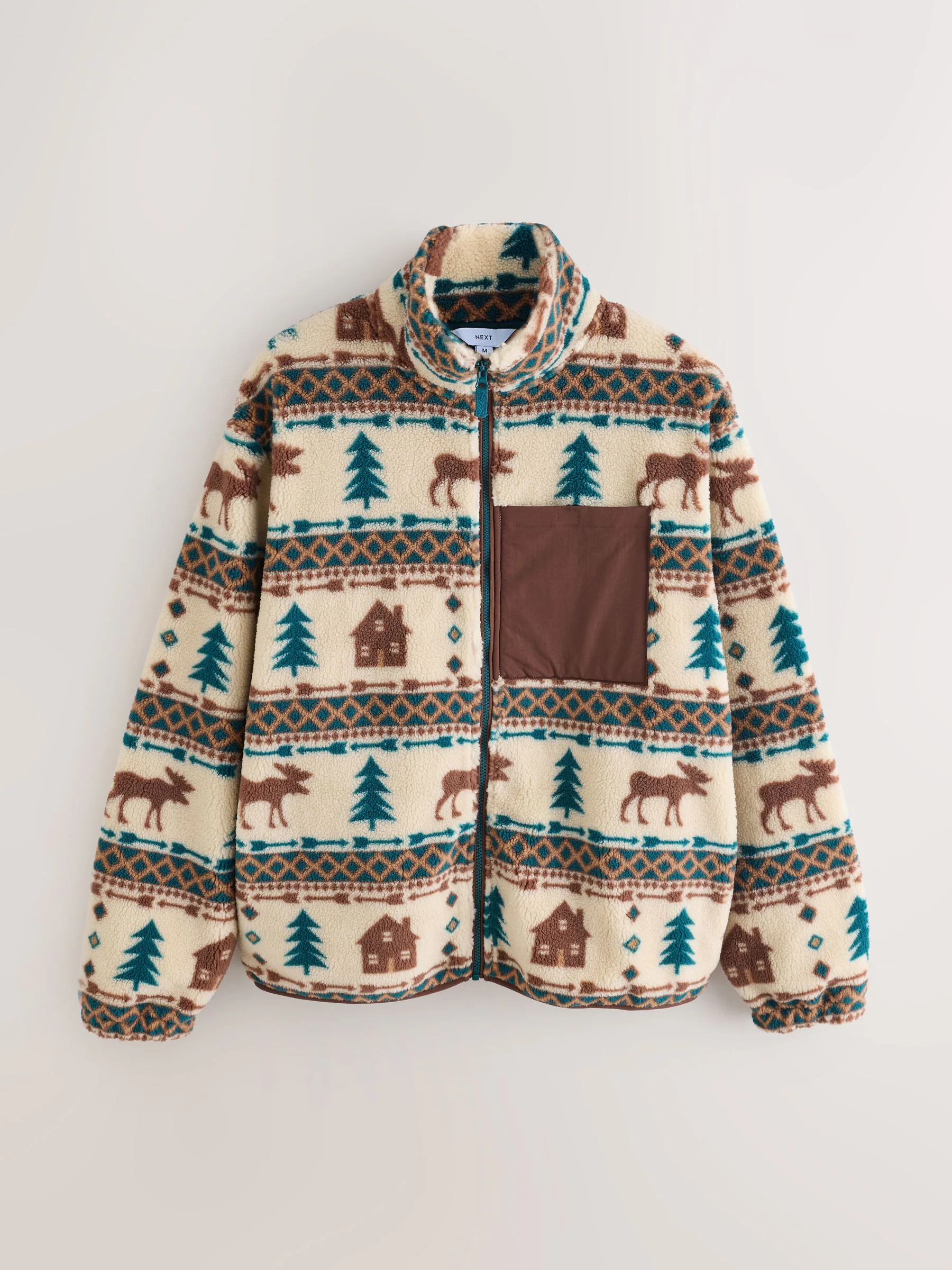 Neutraal - Matching Family Borg Zip Through Fleece