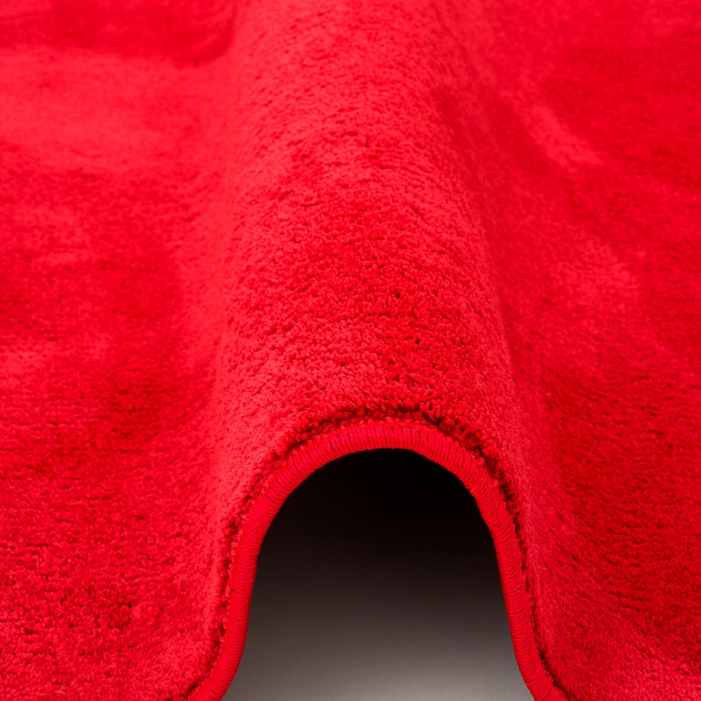Pergamon Hochflor Langflor Teppich Super Soft Melia Kids Rot - 80x150 cm