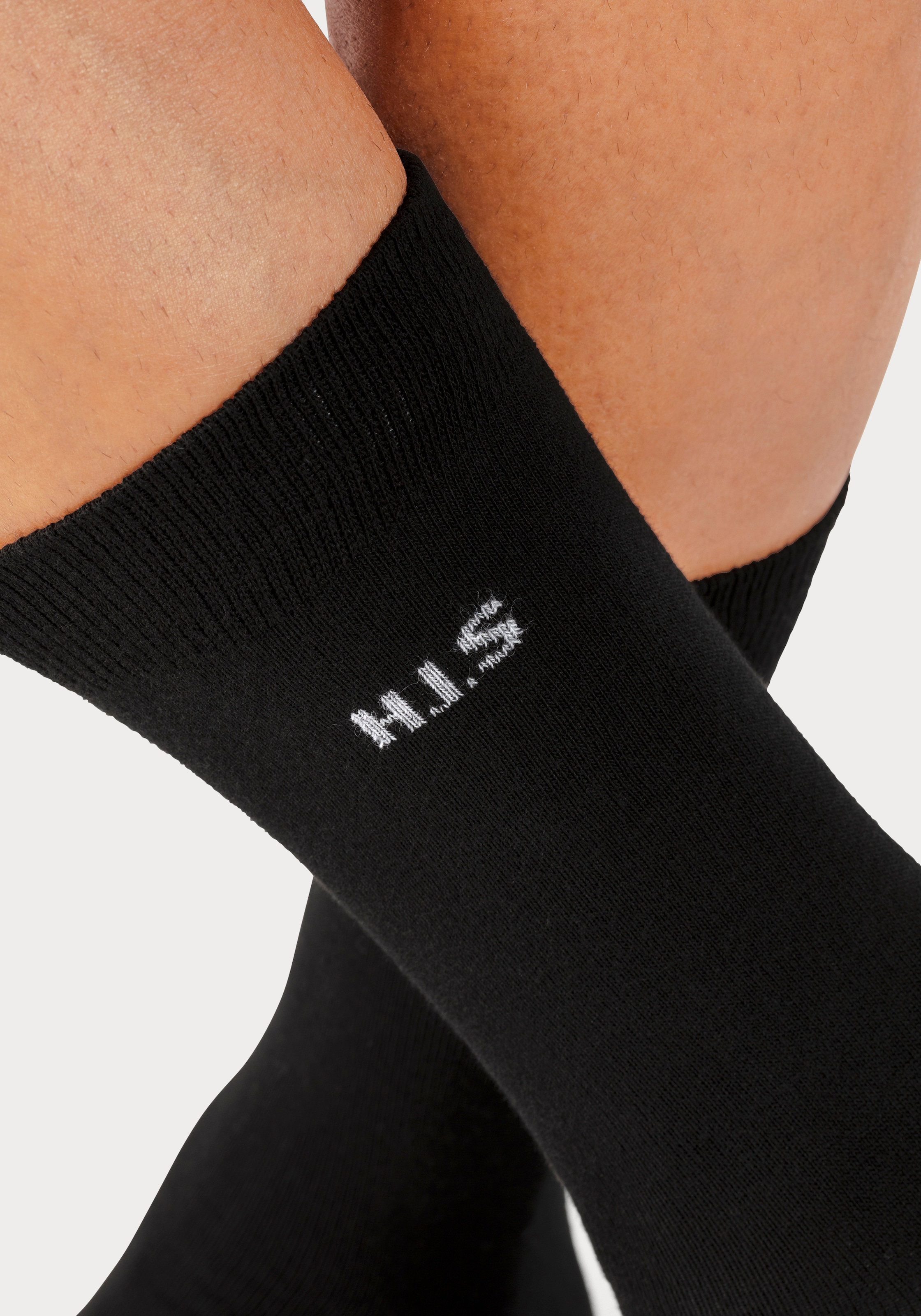 H.I.S Socken Packung, 10 Stk. tlg. mit farbigem Innenbund