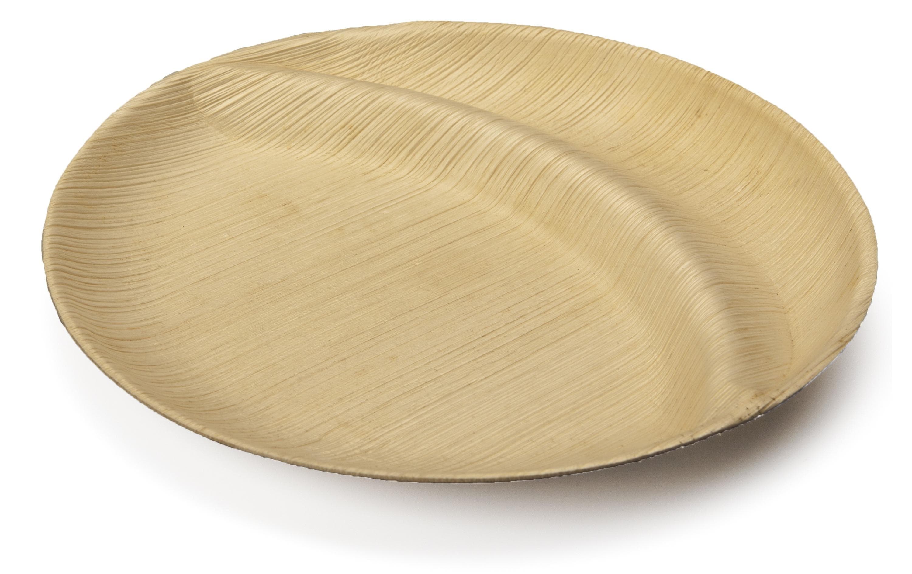 Einwegteller Palm 23 cm, 20 Stück, HellbraunPalm Einwegteller