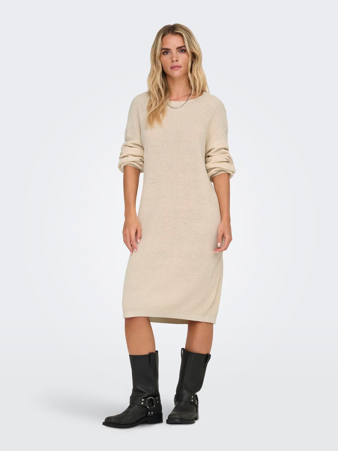 ONLXENIA Langes Kleid Pumice Stone