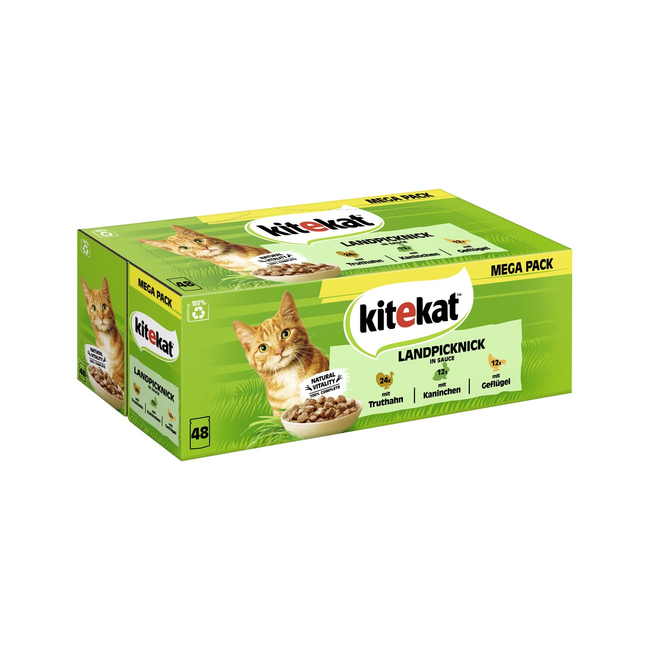 Kitekat Multipack Landpicknick in Sauce 48x85 g