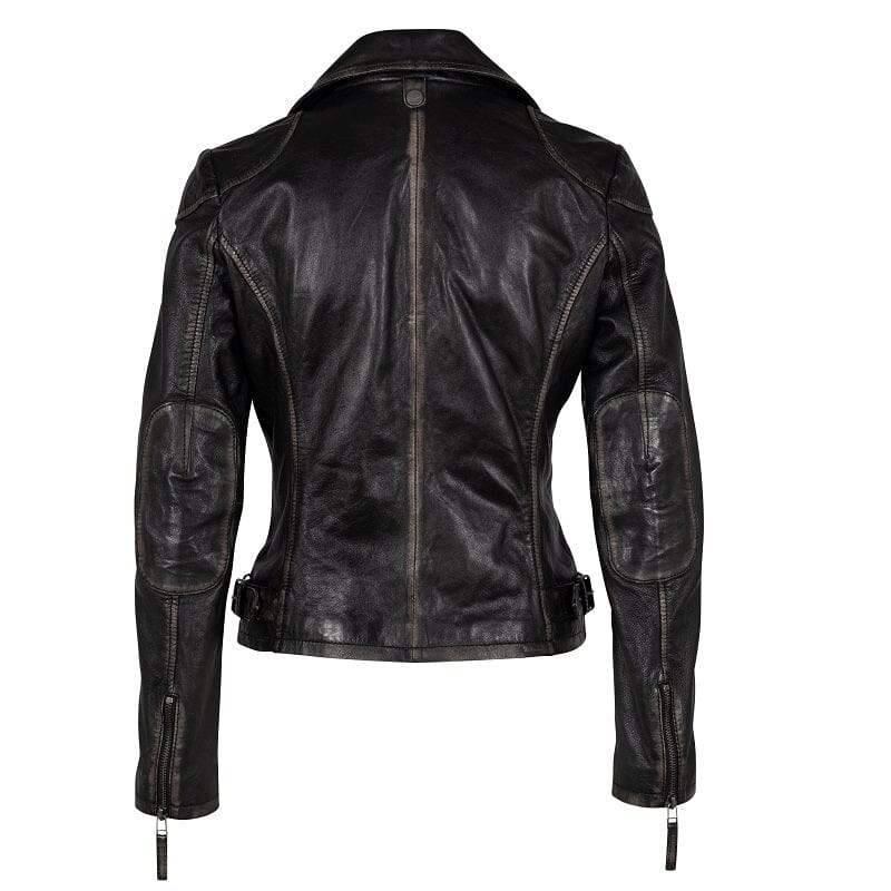 Gypsy zwart/ bruin leren bikerjack Peggie