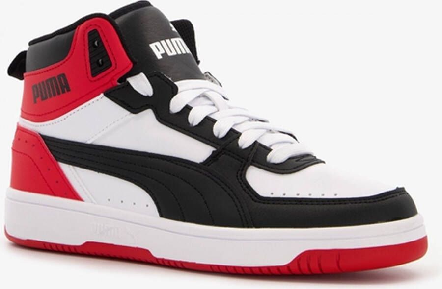 PUMA Rebound JOY Jr Unisex Sneakers White Black HighRiskRed