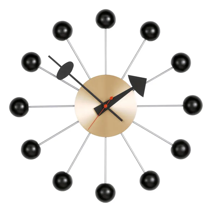 Vitra Horloge murale Ball clock - George Nelson | Noir