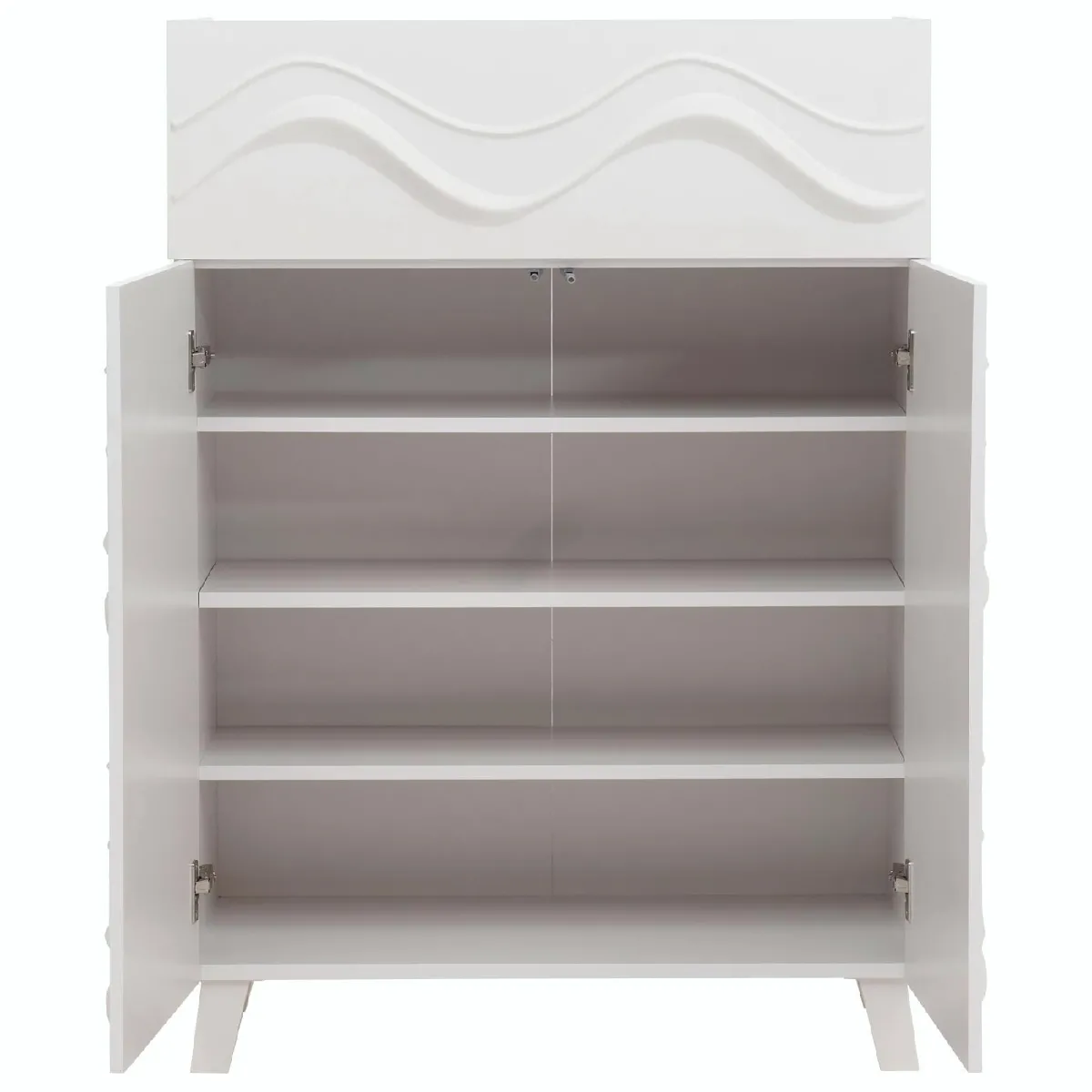 MENDLER Commode HWC-N86 - Blanc 3D