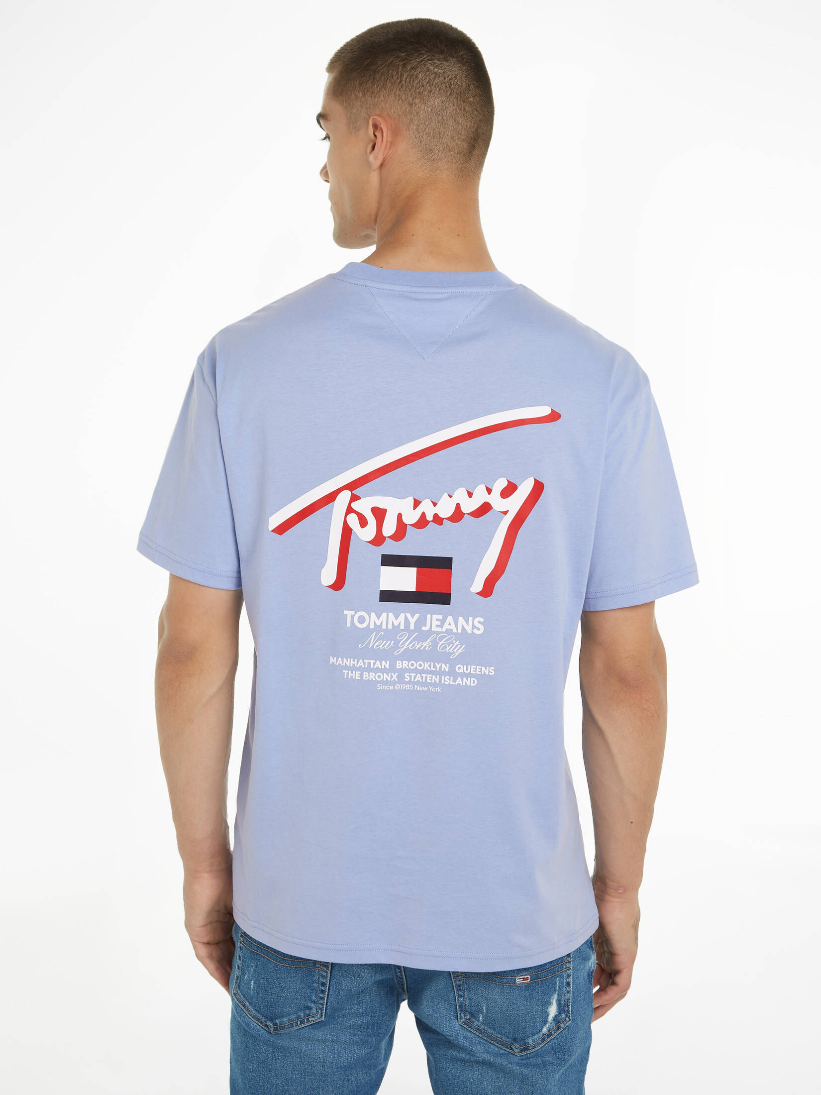Tommy Jeans| Herren T-Shirt SIGNATUR-LOGO Regular Fit